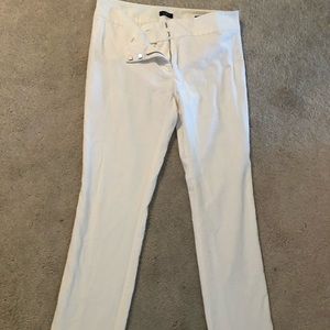 Ann Taylor Loft Marisa skinny white pant 6